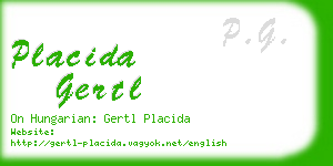 placida gertl business card